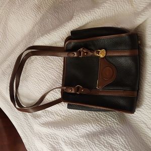 Dooney & Bourke Vintage Brown/ Black Shoulder Bag